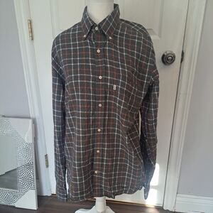 Barbour Plaid Flannel Shirt.